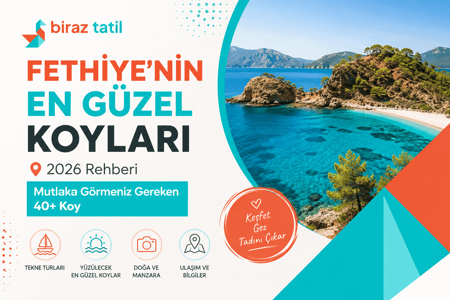 Fethiye'nin En Güzel Koyları (2026) | Mutlaka Görmeniz Gereken 40 Koy