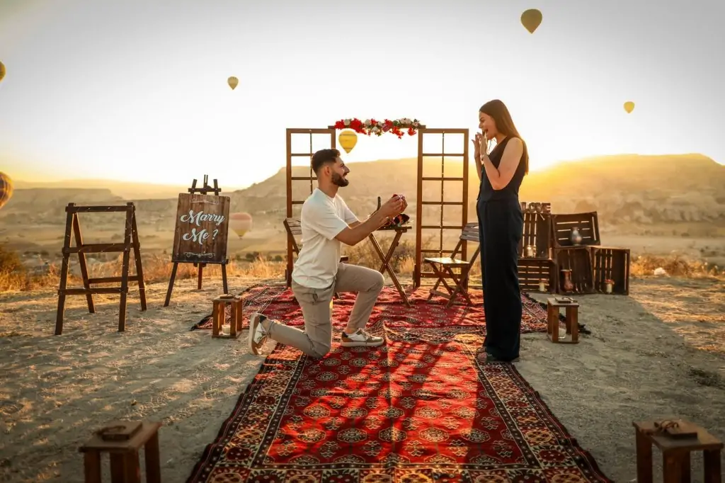 Aşıklar Şehri Kapadokya  Evlilik Teklifi