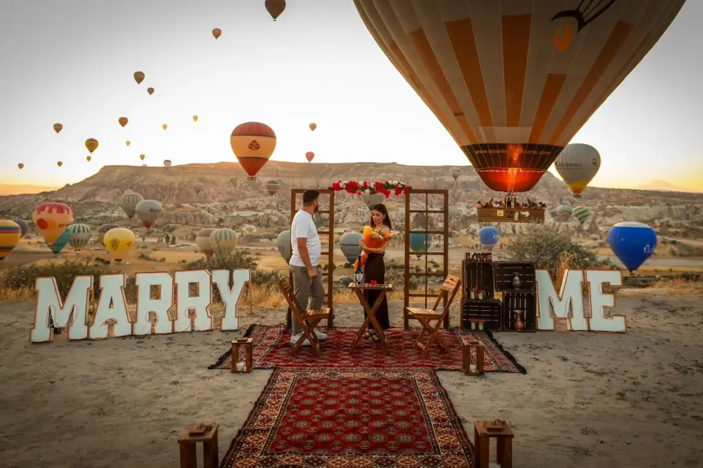 Aşıklar Şehri Kapadokya  Evlilik Teklifi