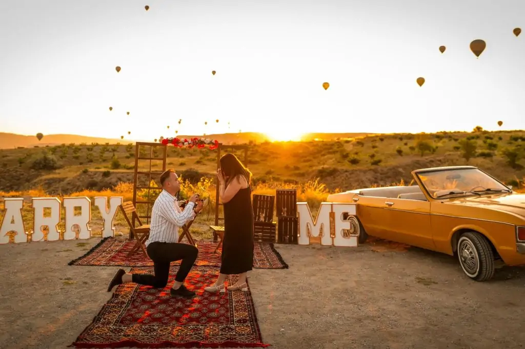 Aşıklar Şehri Kapadokya  Evlilik Teklifi