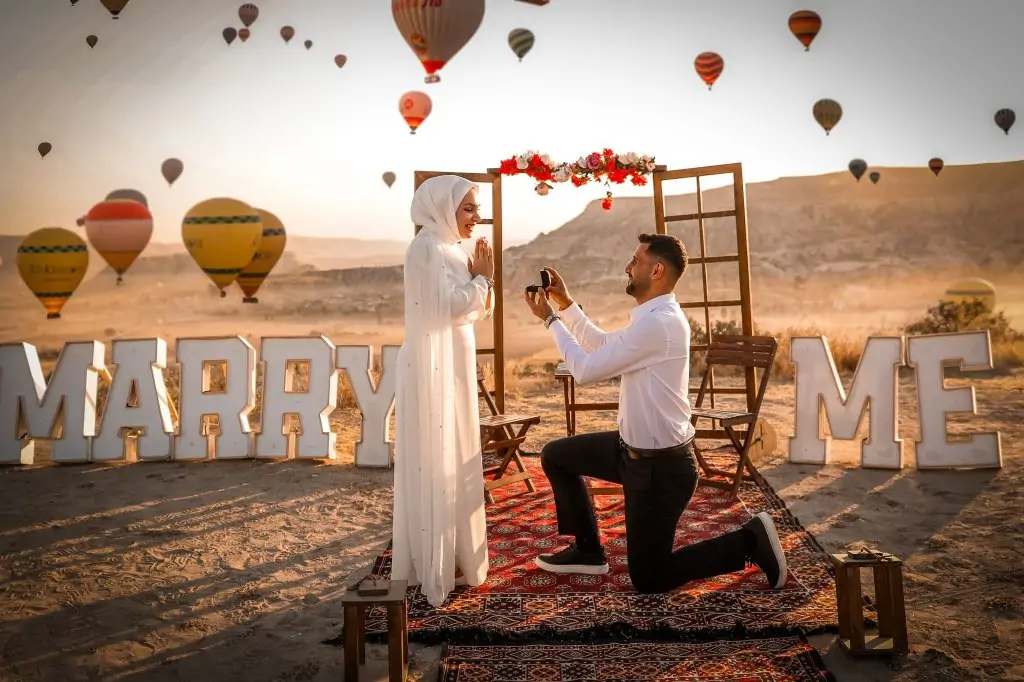 Aşıklar Şehri Kapadokya  Evlilik Teklifi