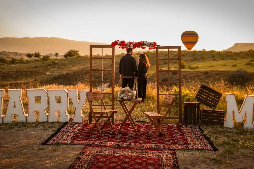 Aşıklar Şehri Kapadokya  Evlilik Teklifi